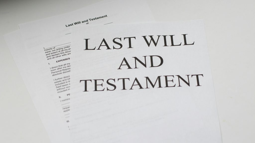 last will and testament white printer paper testament pris