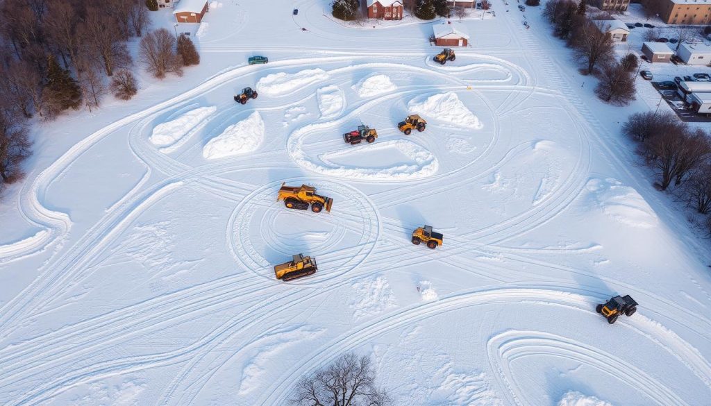 Snørydding av komplekst område