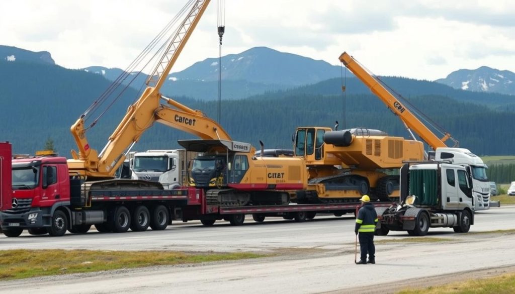 Anleggsmaskiner transport faktorer