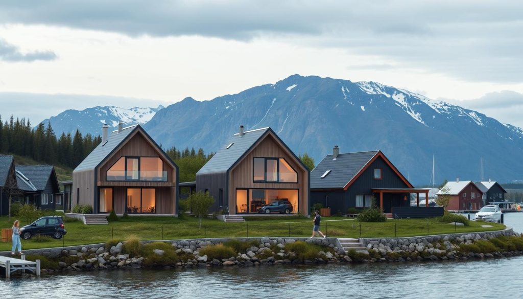 Arkitekttegnede hus i norske byer