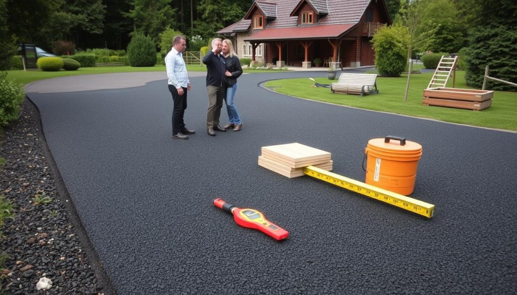 Asfalt gårdsplass prisfaktorer