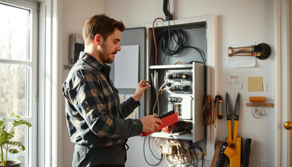 Autorisert elektriker velger elektrisk anlegg