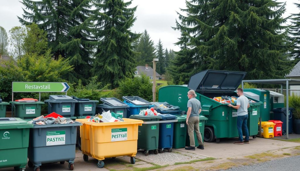 Avfallshåndtering og containere