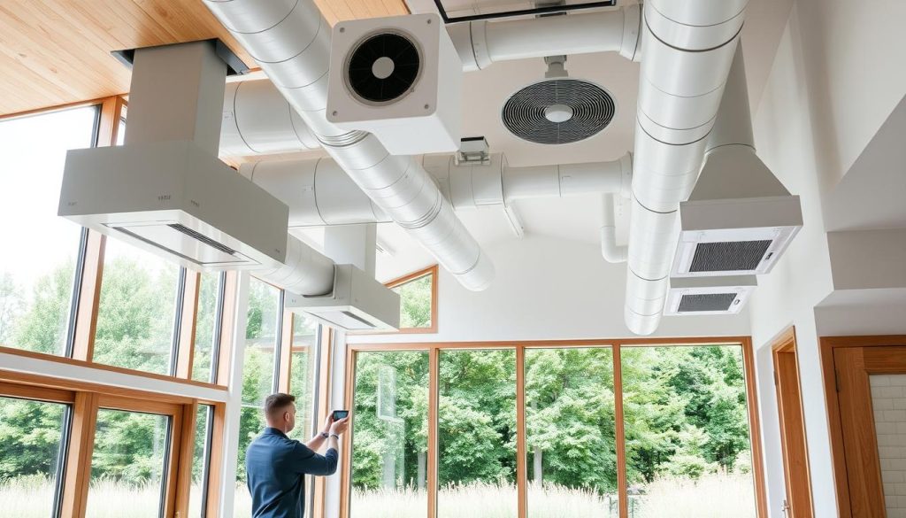 Balansert ventilasjon installasjon