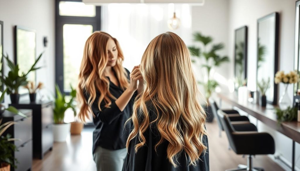 Balayage hårfargeendring