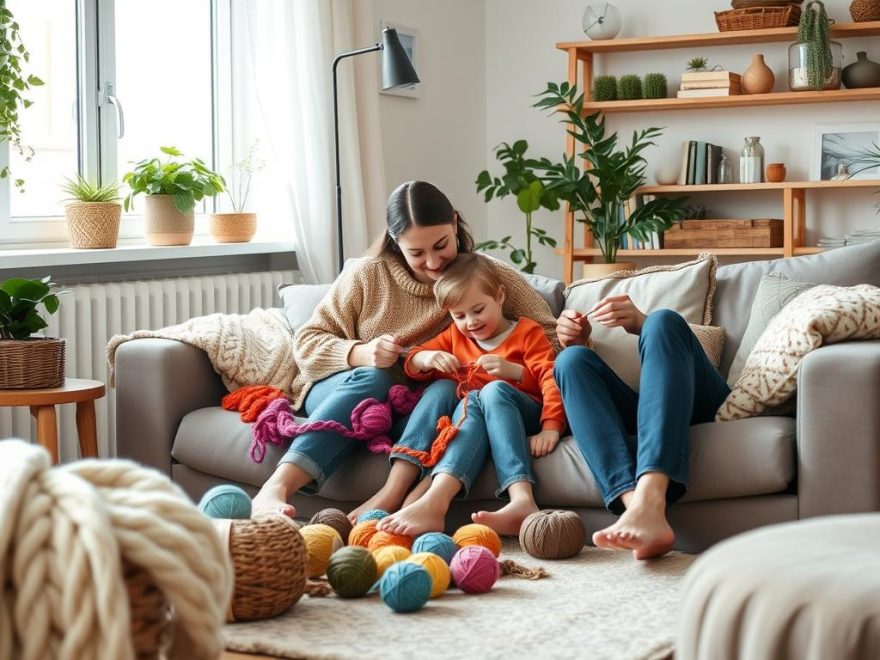 Barn og familie strikkekurs