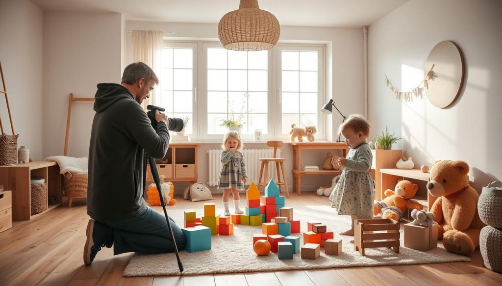 Barnefotografering i studio