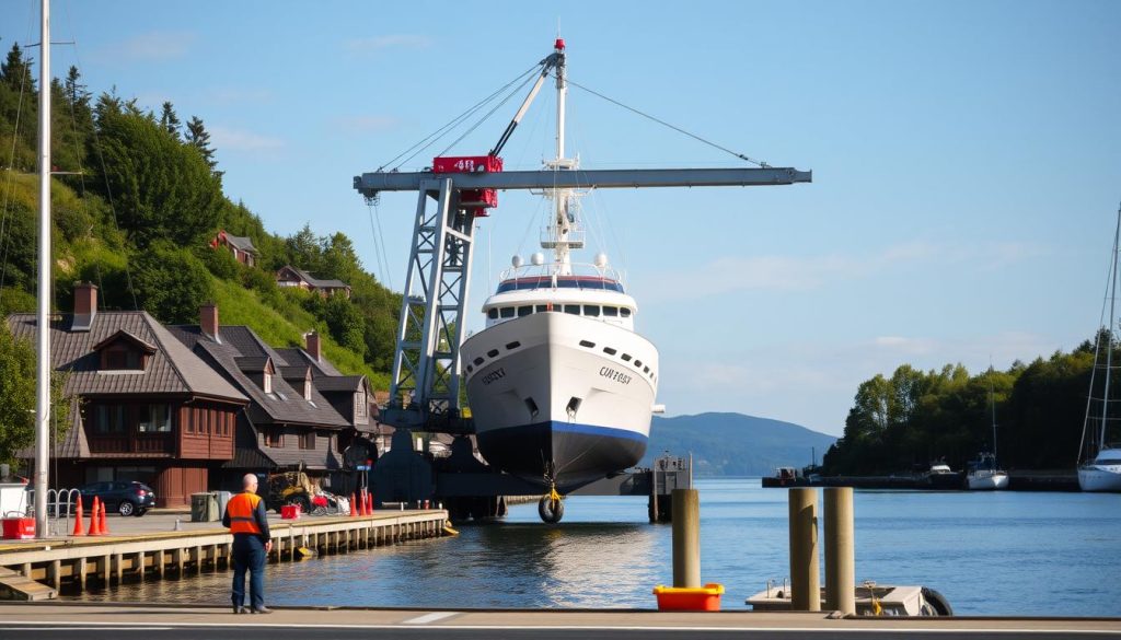 Båtkran løftekapasitet