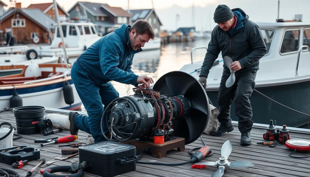 Båtmotor problemer og vedlikehold