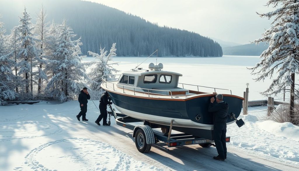 Båtopplag transport og vinterlagring