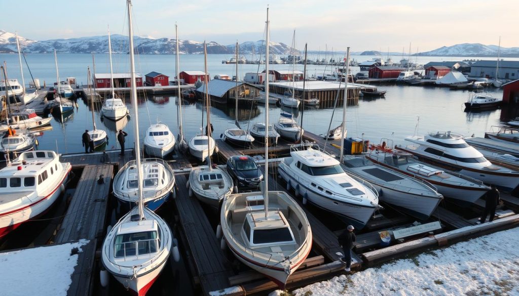 Båtopplag transport prisfaktorer