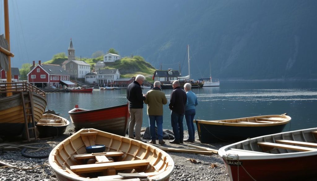 Båtreparasjon i norske byer