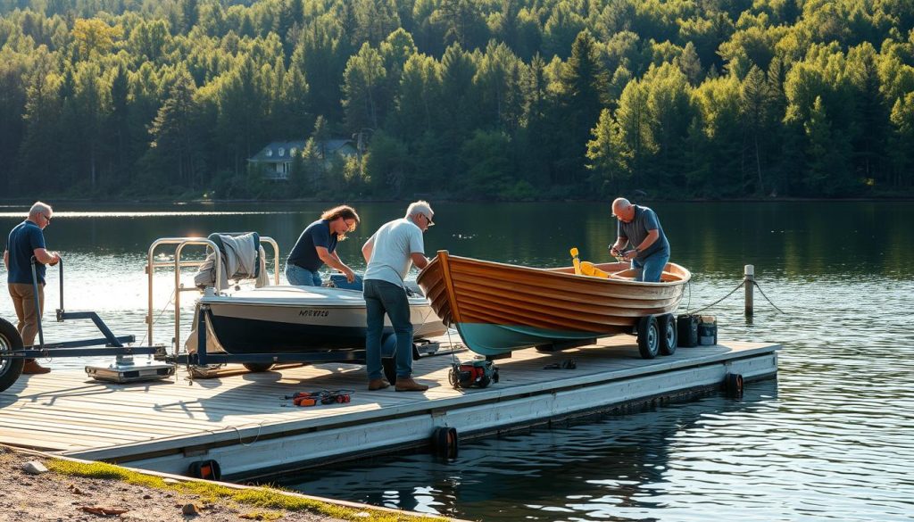 Båtslipp sesongstart vedlikehold