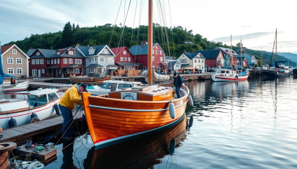 Båtvedlikehold i norske byer