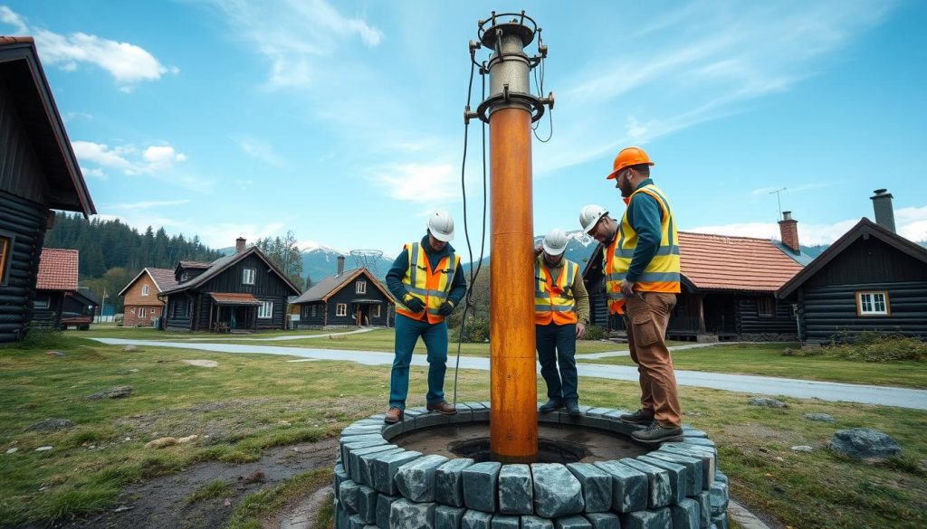 Befaring brønn i norske byer