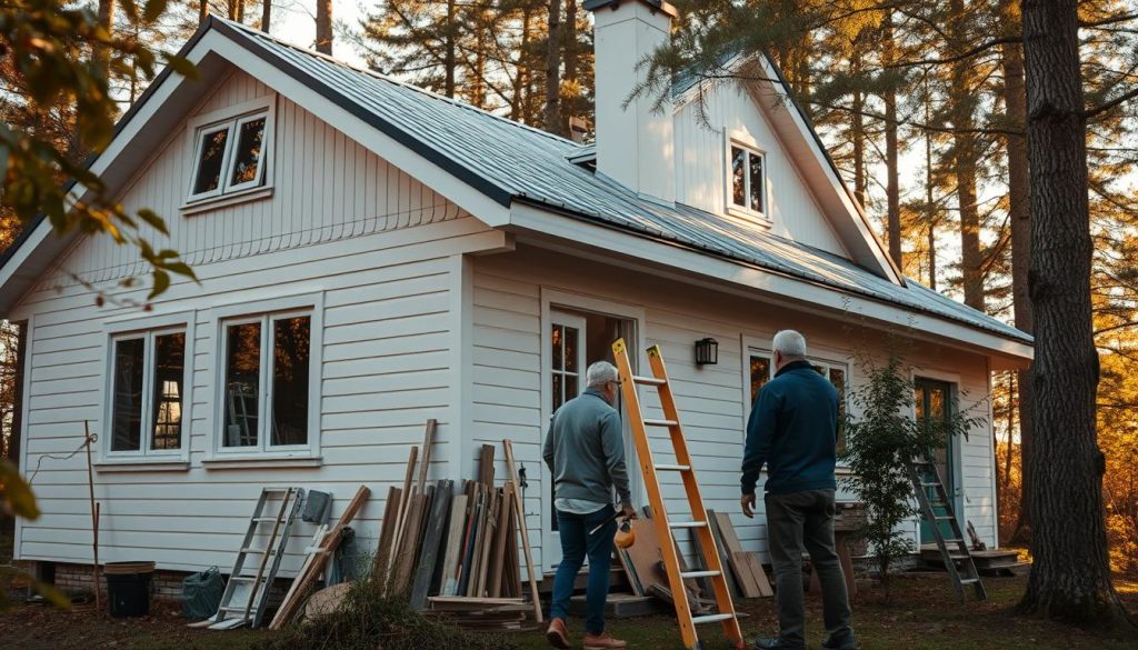 Beising av hus pris forberedelser