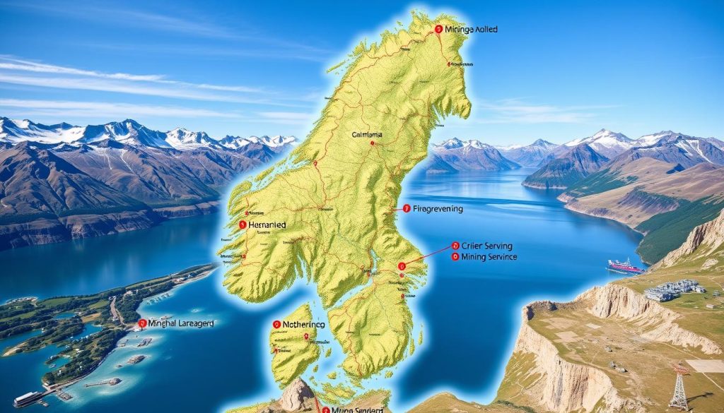 Bergingeniør kart over Norge