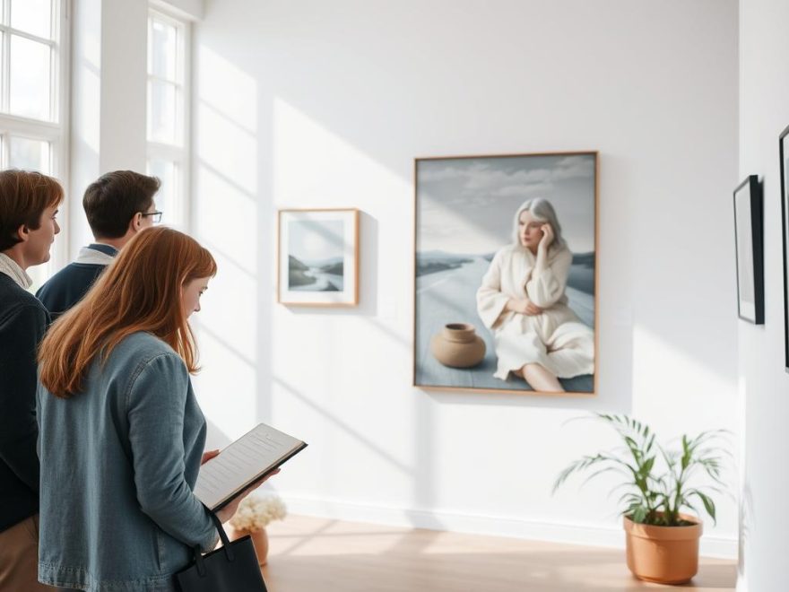 Besøk på kunstgallerier