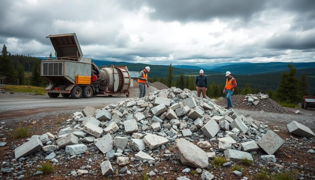 Betongavfall gjenvinning utfordringer