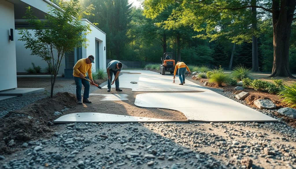 Betonginnkjørsel tjenester