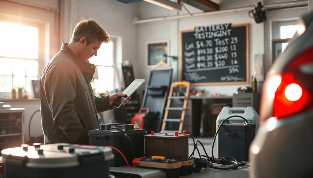 Bilbatteri test kostnader