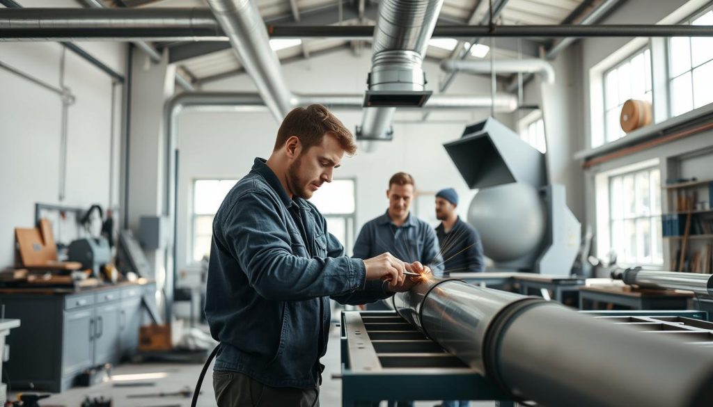 Blikkenslagerarbeid og ventilasjonsmontasje