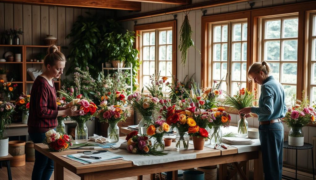 Blomsterbindingskurs leverandør valg