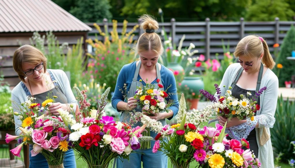 Blomsterbindingskurs varianter