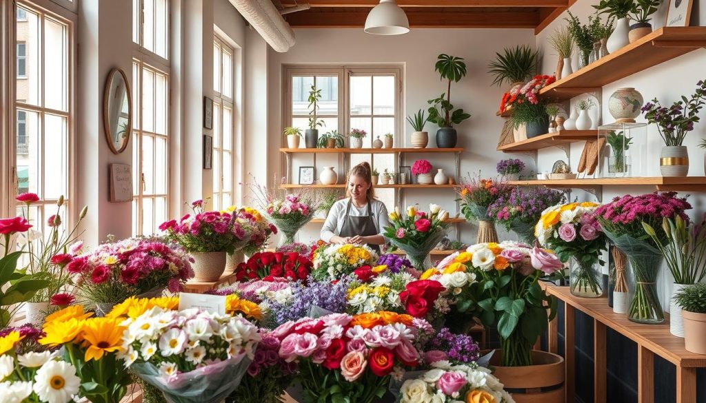 Blomsterbukett leverandør valg