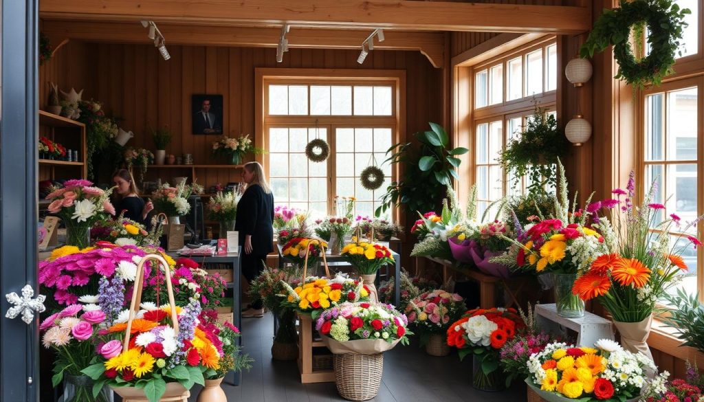 Blomsterbukett levering i Norge