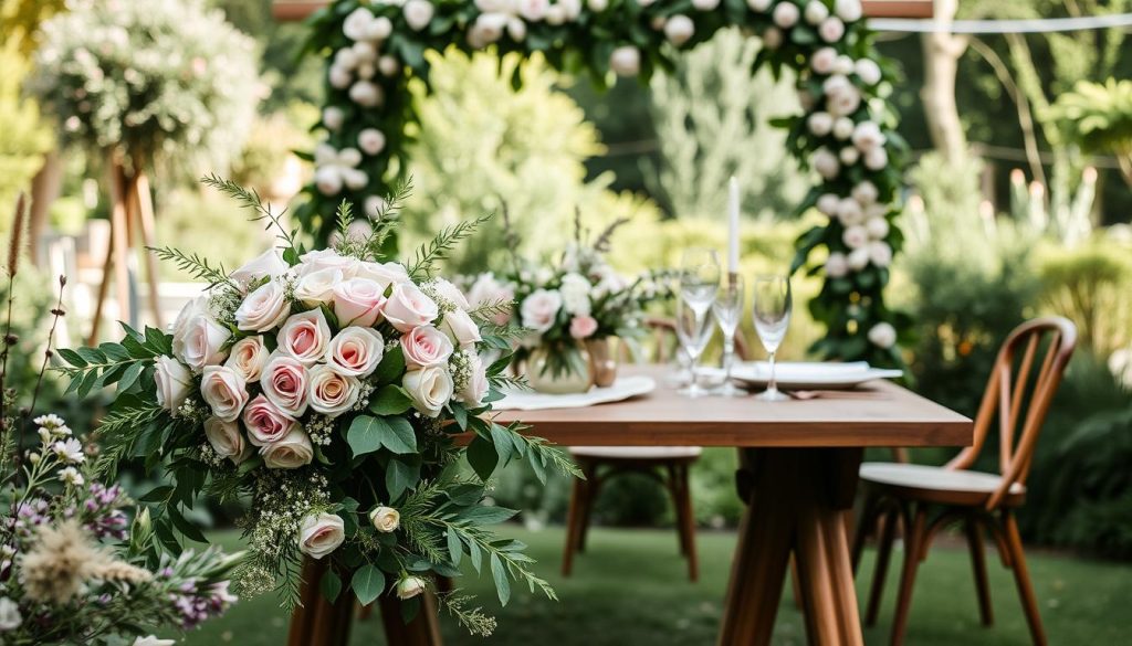 Blomsterdekorasjoner til bryllup