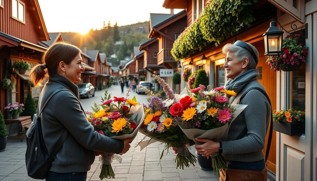 Blomsterutkjøring i norske byer