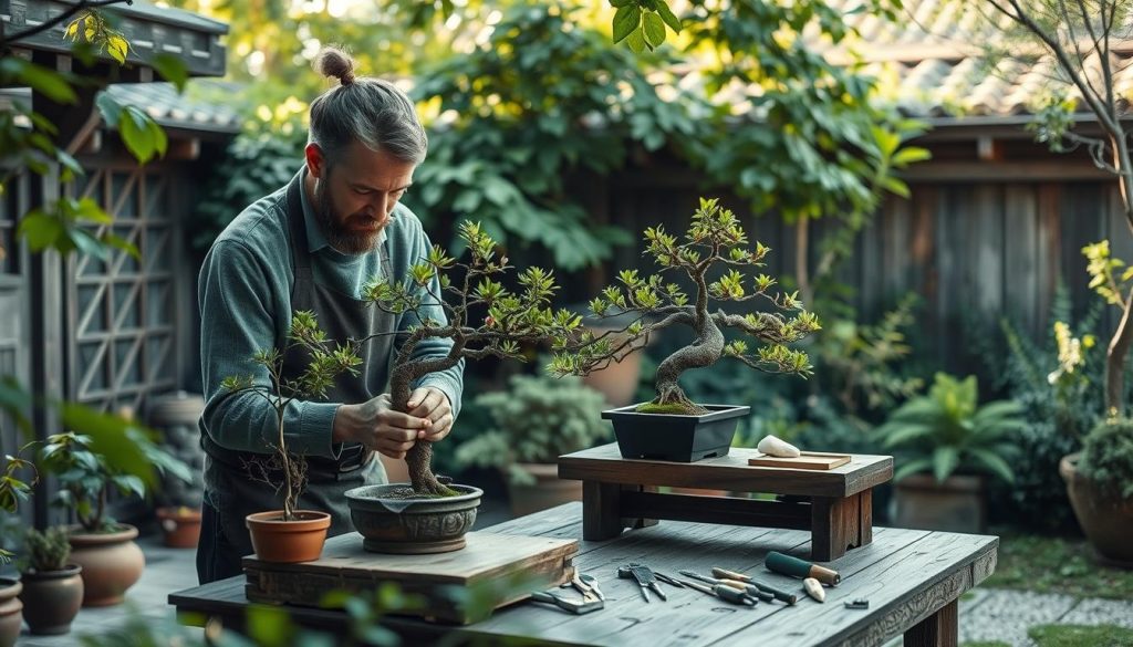 Bonsai beskjæring og vedlikehold