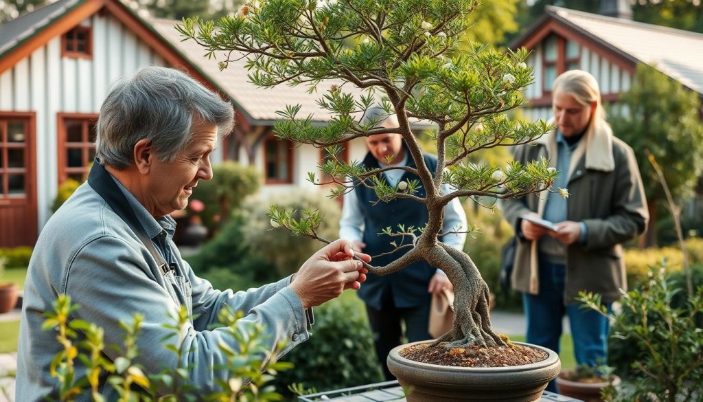 Bonsai-spesialist arbeidsprosess