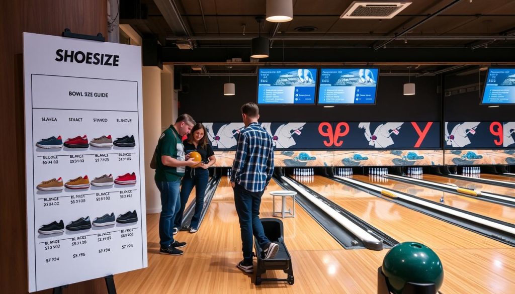 Bowlingsko størrelsesguide