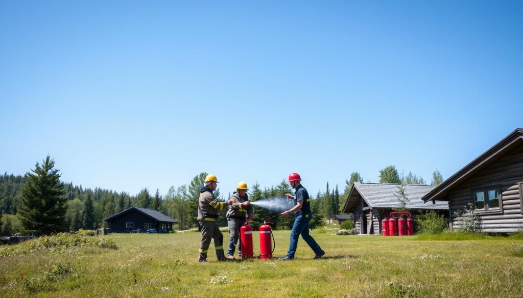 Brannøvelse og sikkerhetstrening