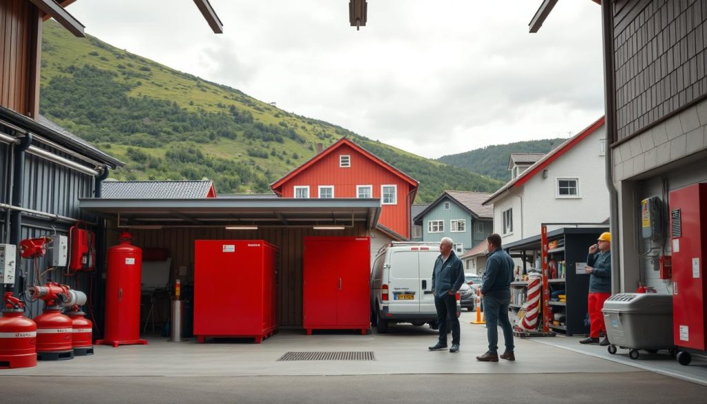 Brannsikring garasje i norske byer