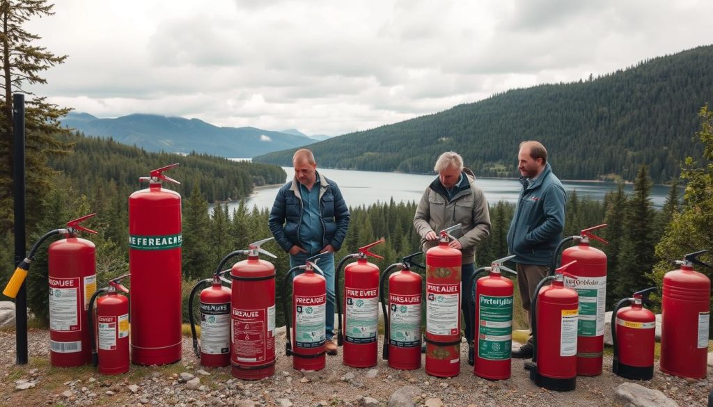 Brannslukkere standarder i Norge