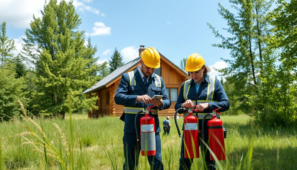 Brannutstyr testing sikkerhet