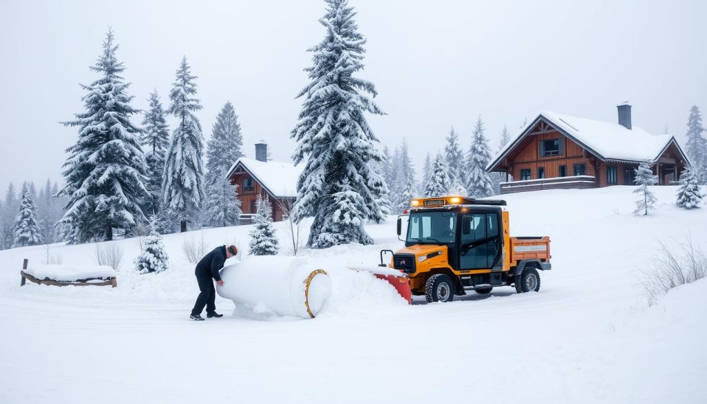 Brøyting og snørydding