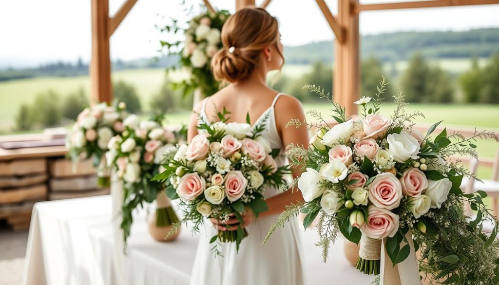 Brudebuketter blomsterdekorasjoner