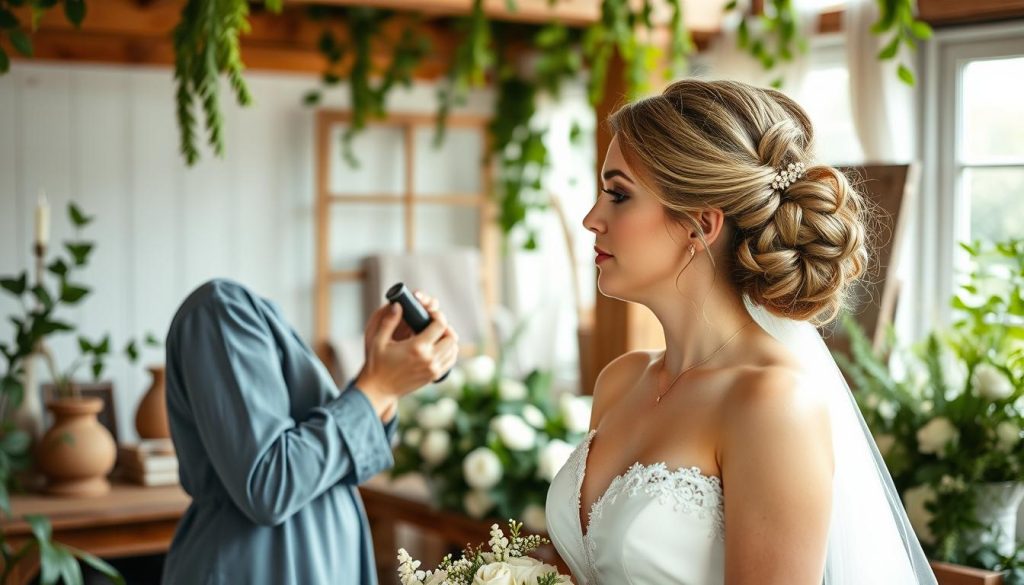 Brudestylist makeup og hår tjenester