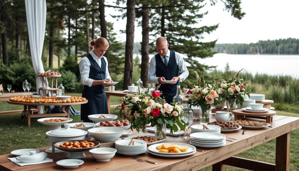 Bryllupsbuffet og serveringstjenester