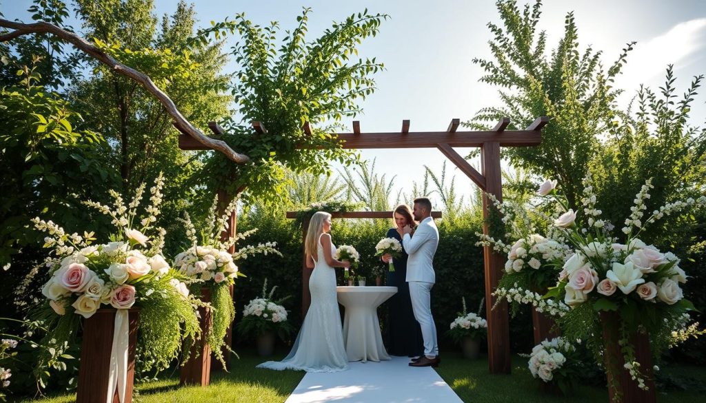 Bryllupsbuketter og blomsterdekorasjoner