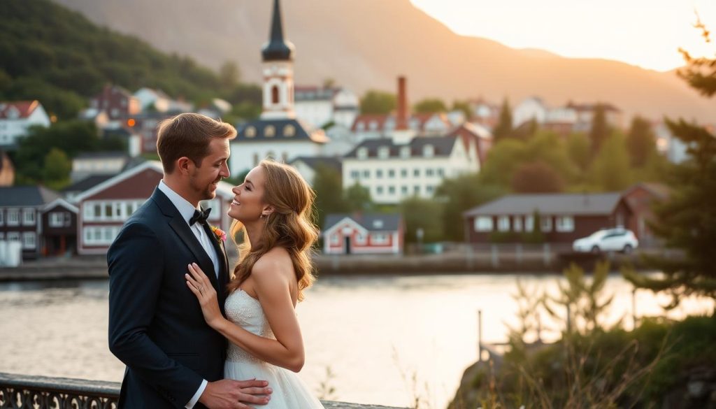 Bryllupsfotografering i norske byer