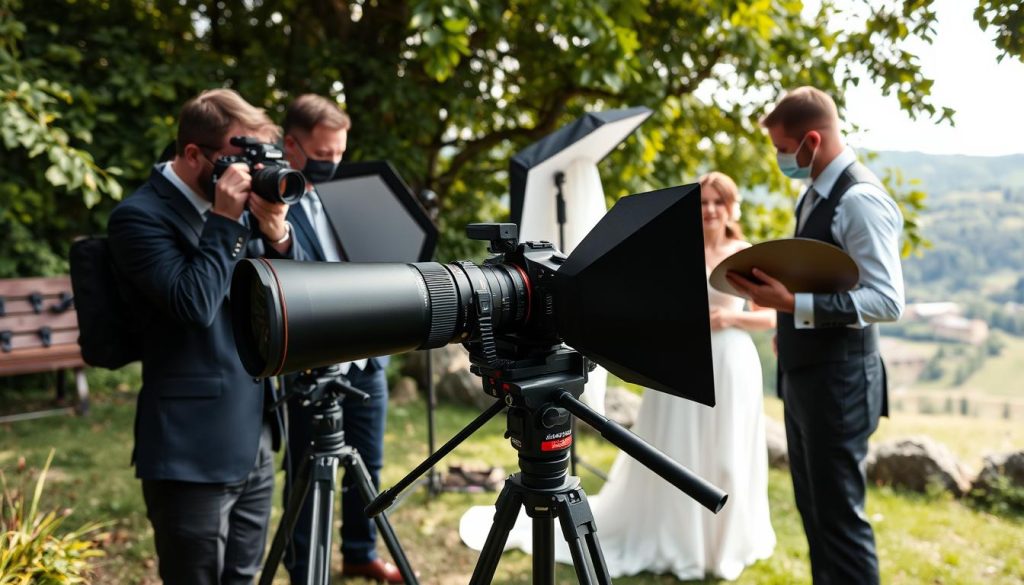 Bryllupsfotografering teknisk utstyr