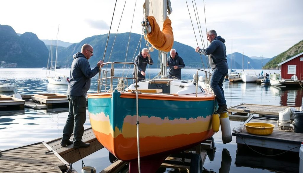 Bunnstoff beskyttelse for båter