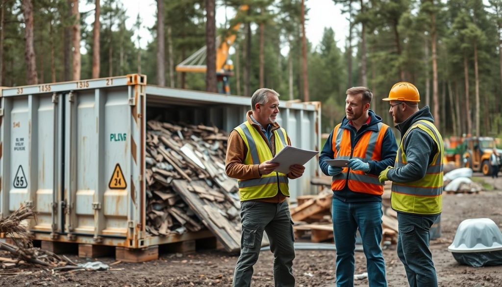 Byggavfall container kostnader