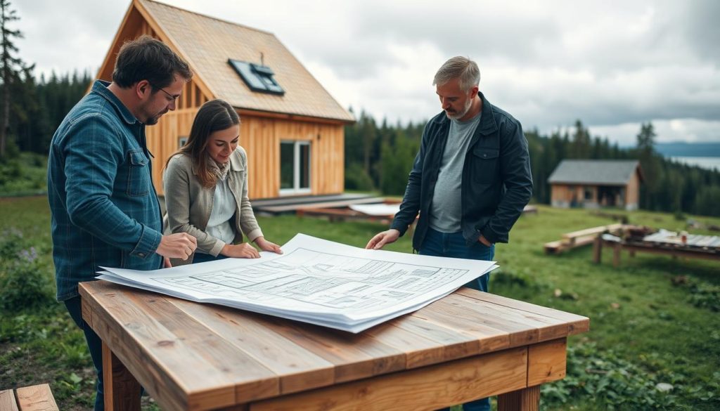 Bygge hus prosjekt planlegging