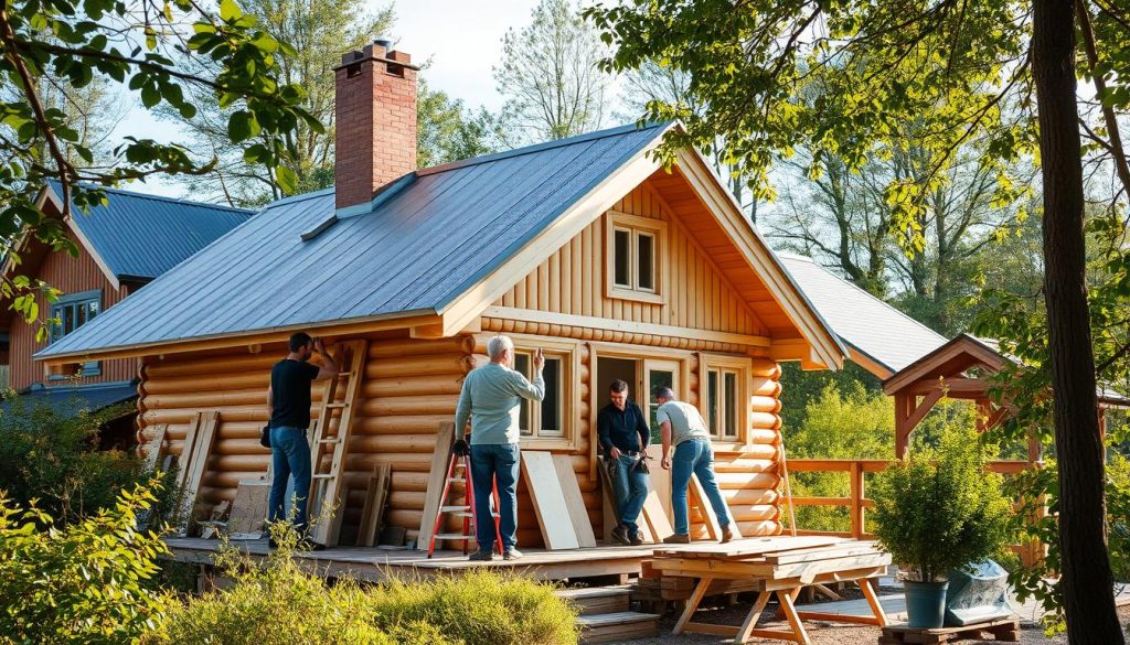 Bygge hushåndverkere rehabilitering